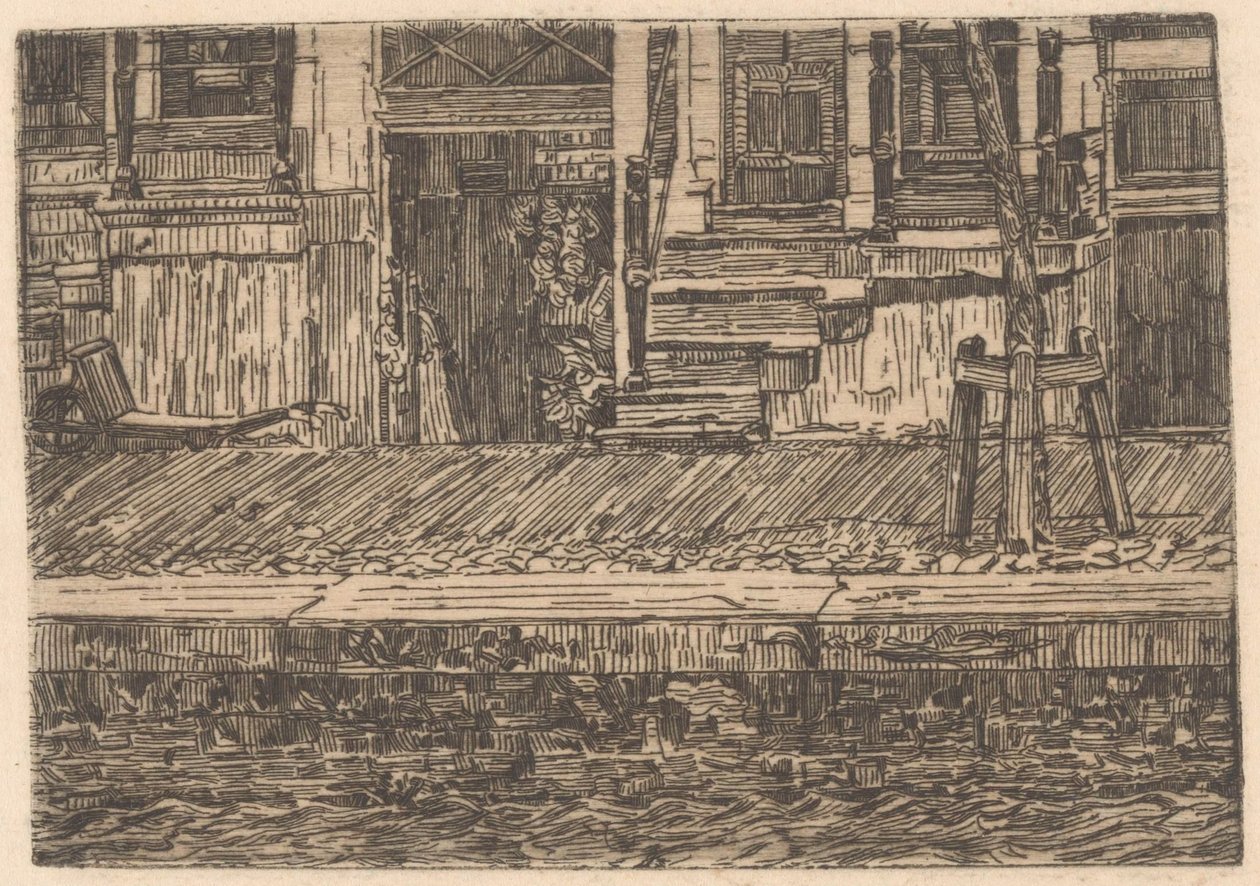 波止場の地下道 作： Gerrit Haverkamp（アーティストによる署名）