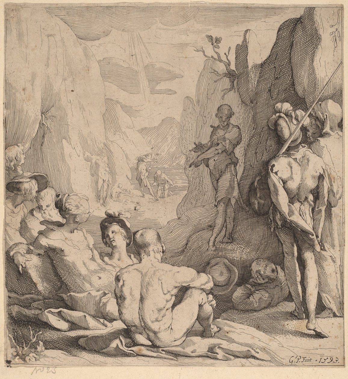 洗礼者ヨハネ、説教 作： Gerrit Pietersz Sweelinck