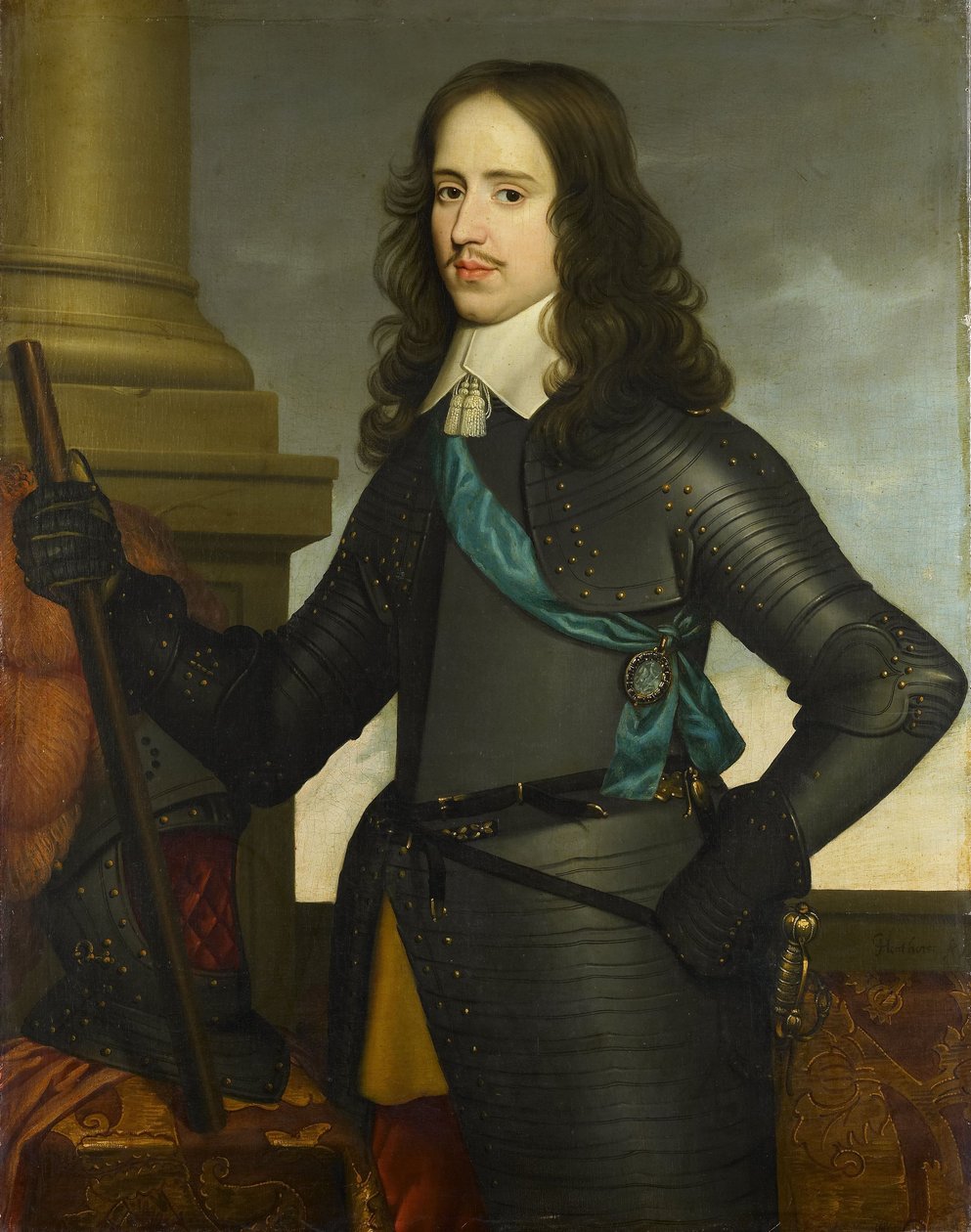 ウィレム2世の肖像画（1626-50）、オレンジの王子、1651年 作： ゲリット・ファン・ホンソースト