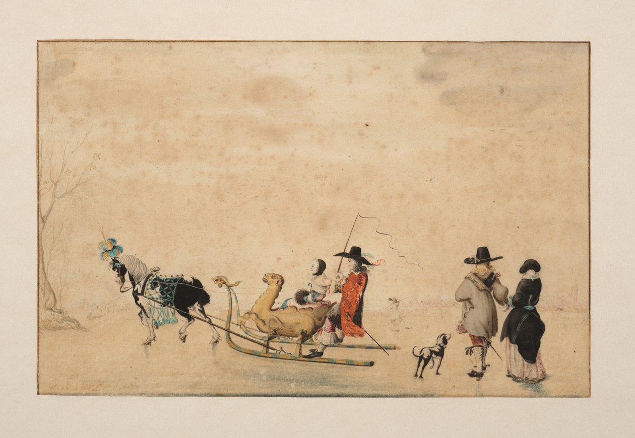氷上のドラゴン型そり 作： Gesina ter Borch