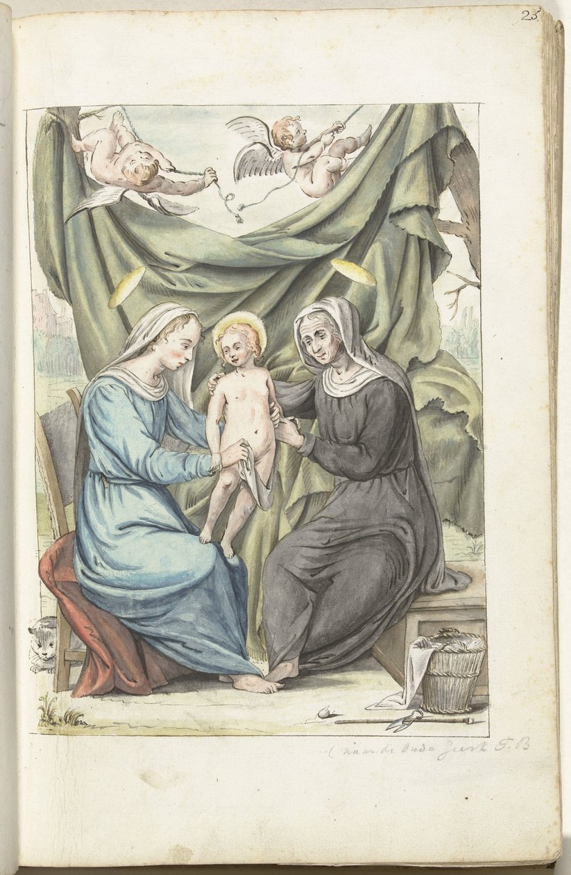 聖母子と聖アンナ 作： Gesina ter Borch