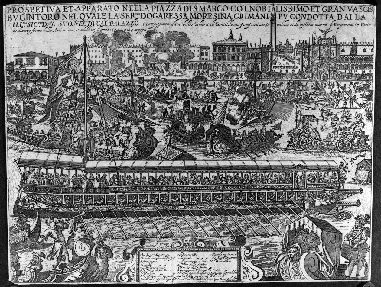 ドガレッサモロシーナモロシーニグリマーニの戴冠式、1597年 作： ジャコモ・フランコ