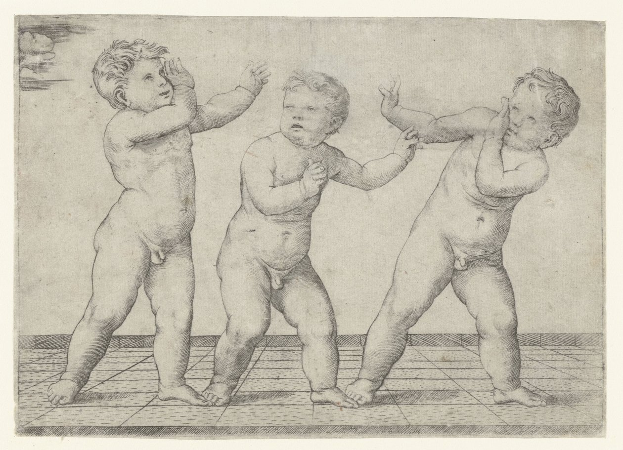 3人の裸の男の子 作： ジャコモ・フランシア