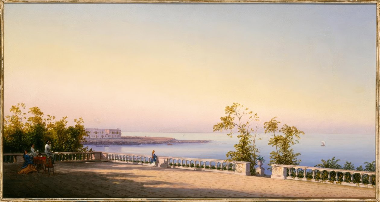 ジャンジャンニ、テラス-絵画、1874 作： ジャン・ジャンニ