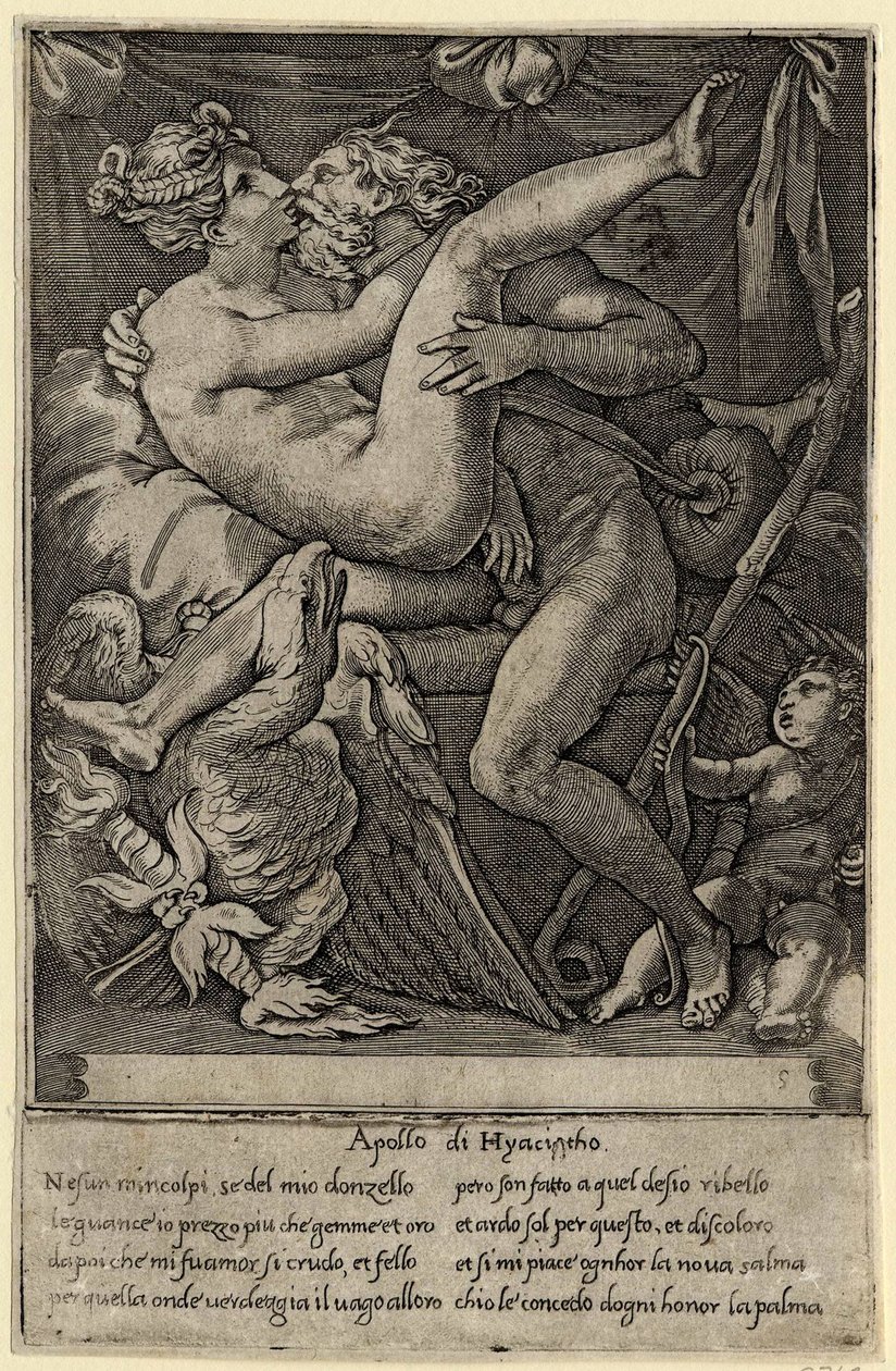 1527年のペリノデルヴァガの後の木星とムネモシュネ 作： ジャン・ジャコポ・カラリオ