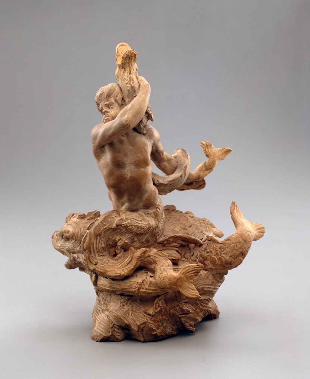 海蛇とトリトン、c.1630（テラコッタ） 作： ジャン・ロレンツォ・ベルニーニ