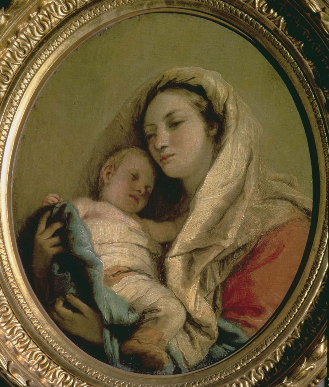 眠っている子供とマドンナ、1780年代 作： ジョヴァンニ・ドメニコ・ティエポロ