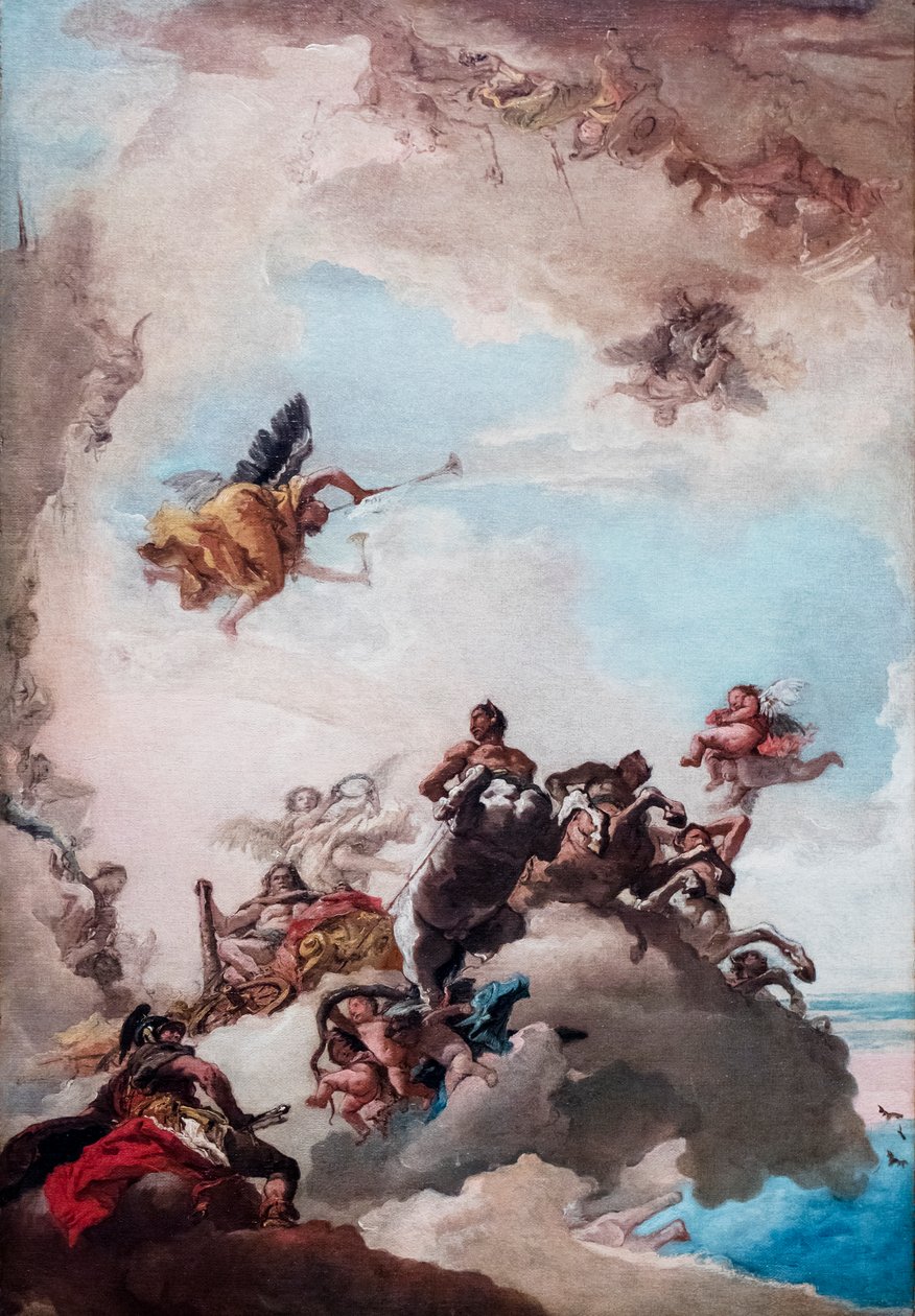 ヘラクレスの神化》1760-1762年頃（油彩・カンヴァス） 作： ジャンドメニコ (1727-1804) ティエポロ