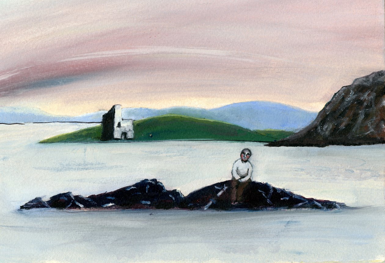 2003年の旅の研究（oil on paper0 作： ジジサドベリー
