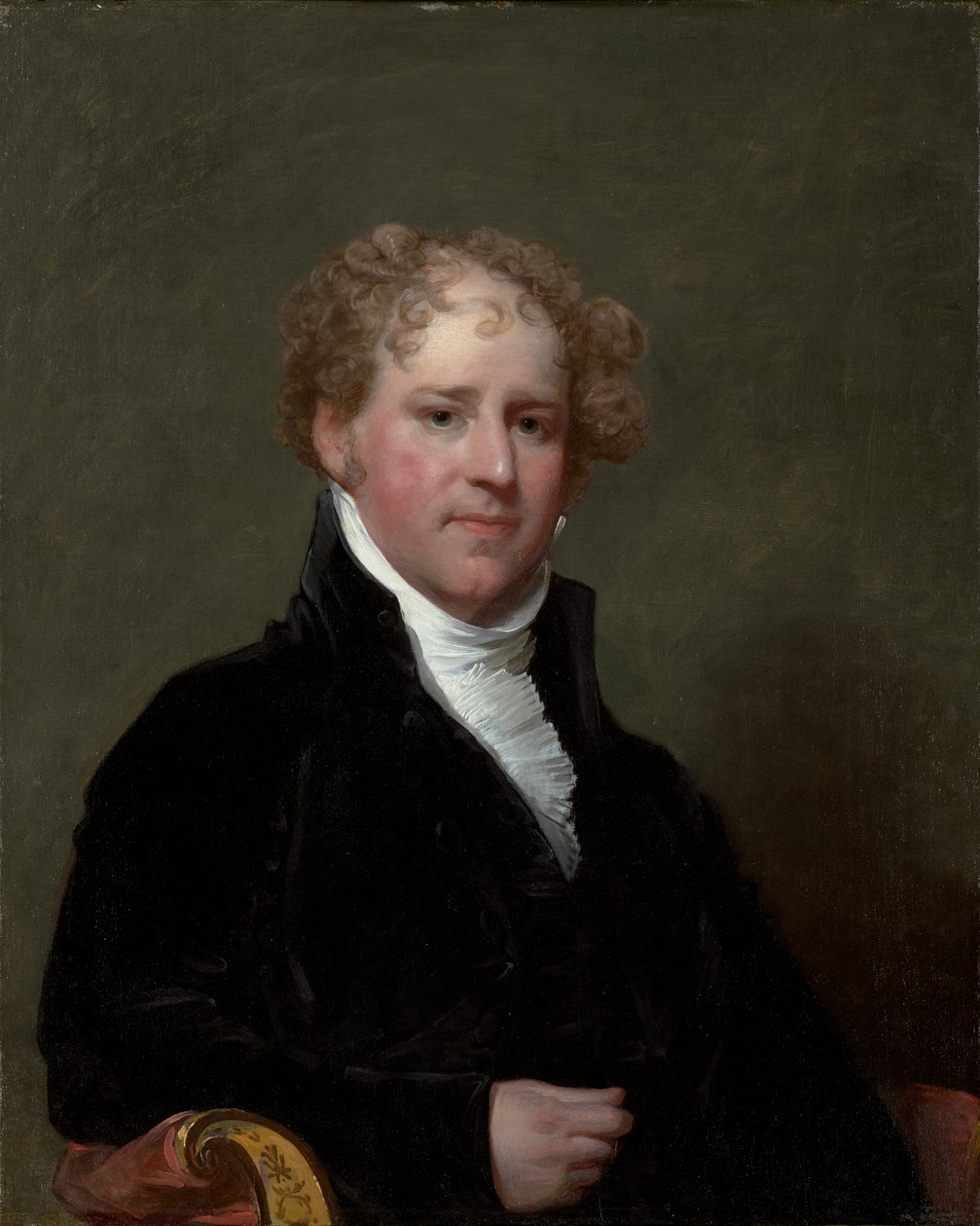 チャールズ・デイビス（1777–1821）、1808-09年頃（木製パネルに油彩） 作： ギルバート・スチュアート