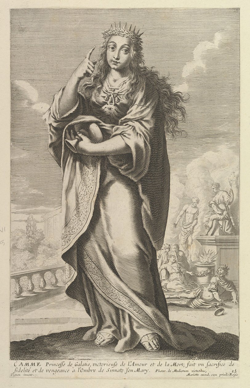 Camme、1647年。作成者: Gilles Rousselet、Abraham Bosse。 作： ギルス・ルッセレットとアブラハム・ボス