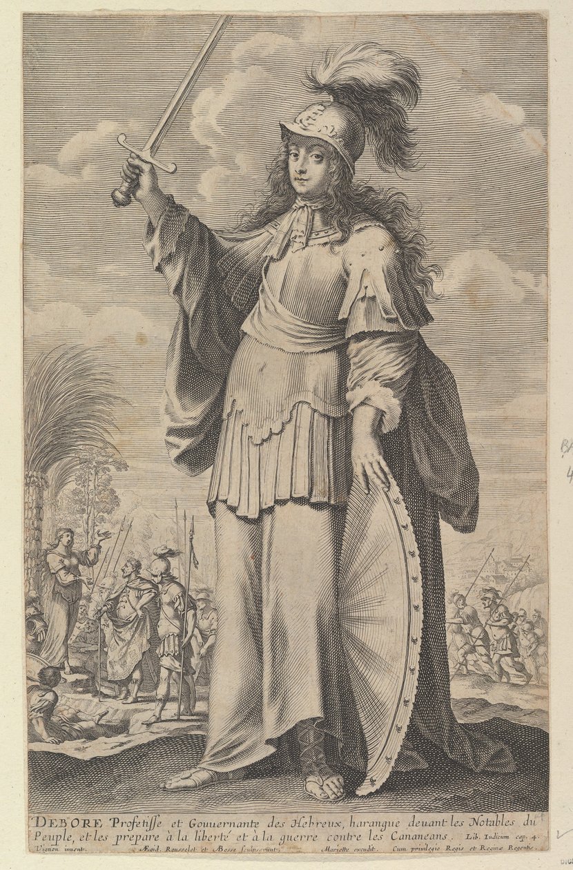 デボラ、1647年。クリエイター：ジル・ルスレ、アブラハム・ボッセ。 作： ギルス・ルッセレットとアブラハム・ボス