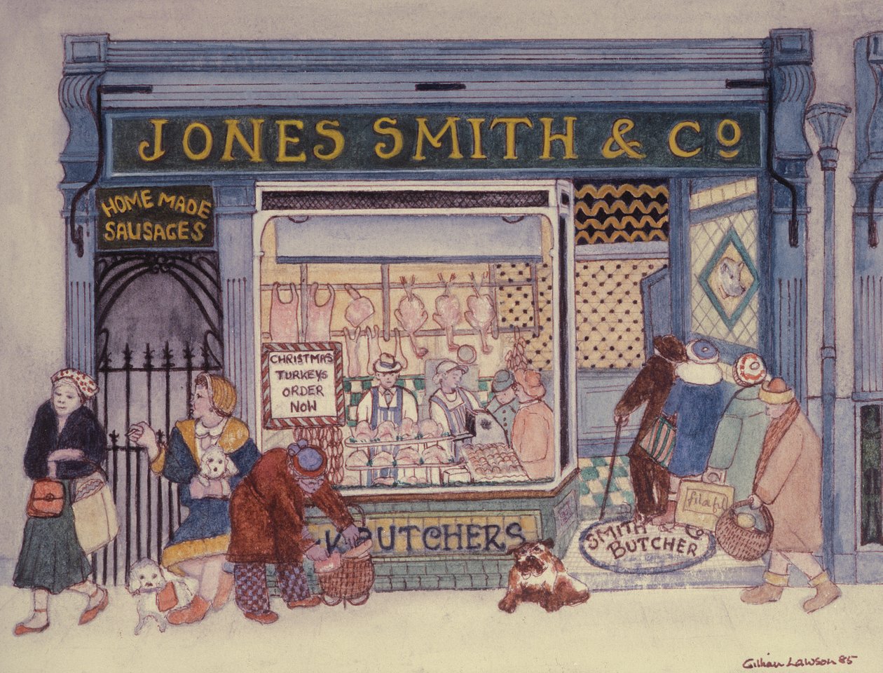 Jones Smith＆Co.、Butchers Shop 作： ジリアン・ローソン