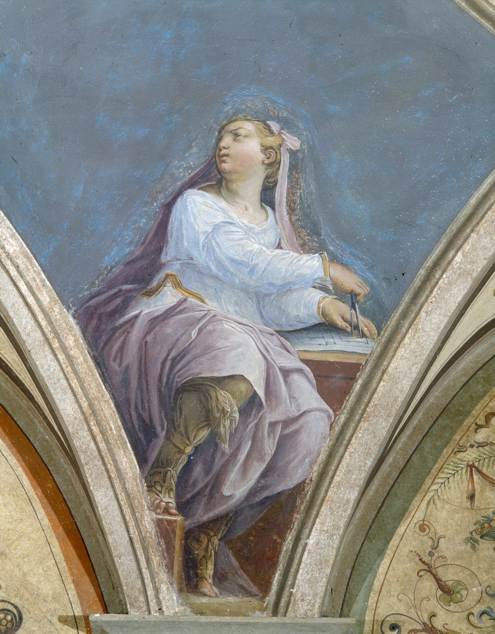 建築、4つの芸術、Peduccio、Camera della Fama、1542 作： ジョルジオヴァザーリ
