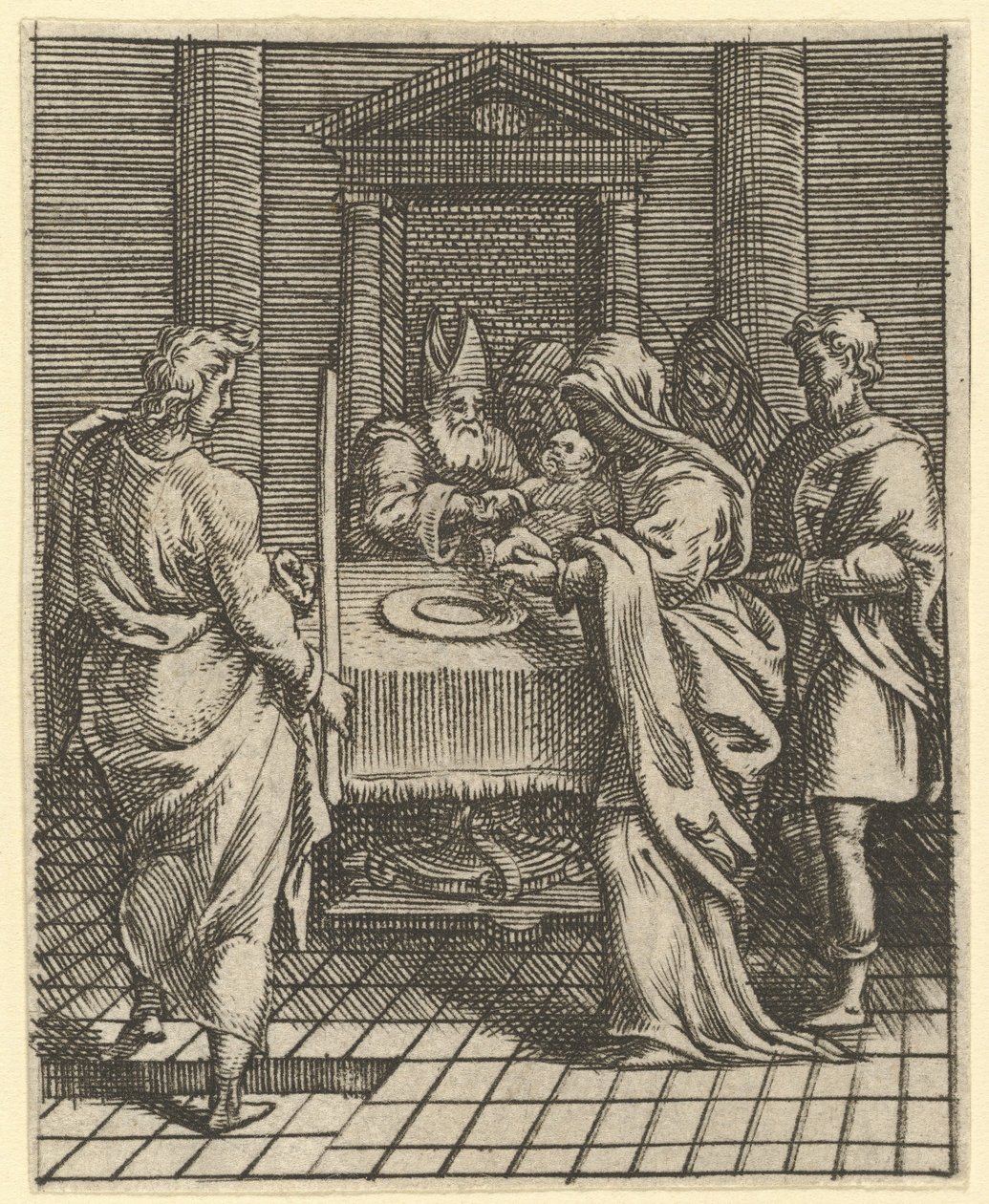 Virgin of Sorrows：The Temple in the Temple、9つの周囲の区画の1つ...、1575年まで。 作： ジョルジオ・ギシ