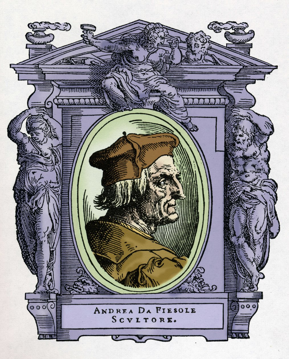ANDREA DA FIESOLEの肖像（アンドレア・フェルッチ 作： ジョルジオヴァザーリ