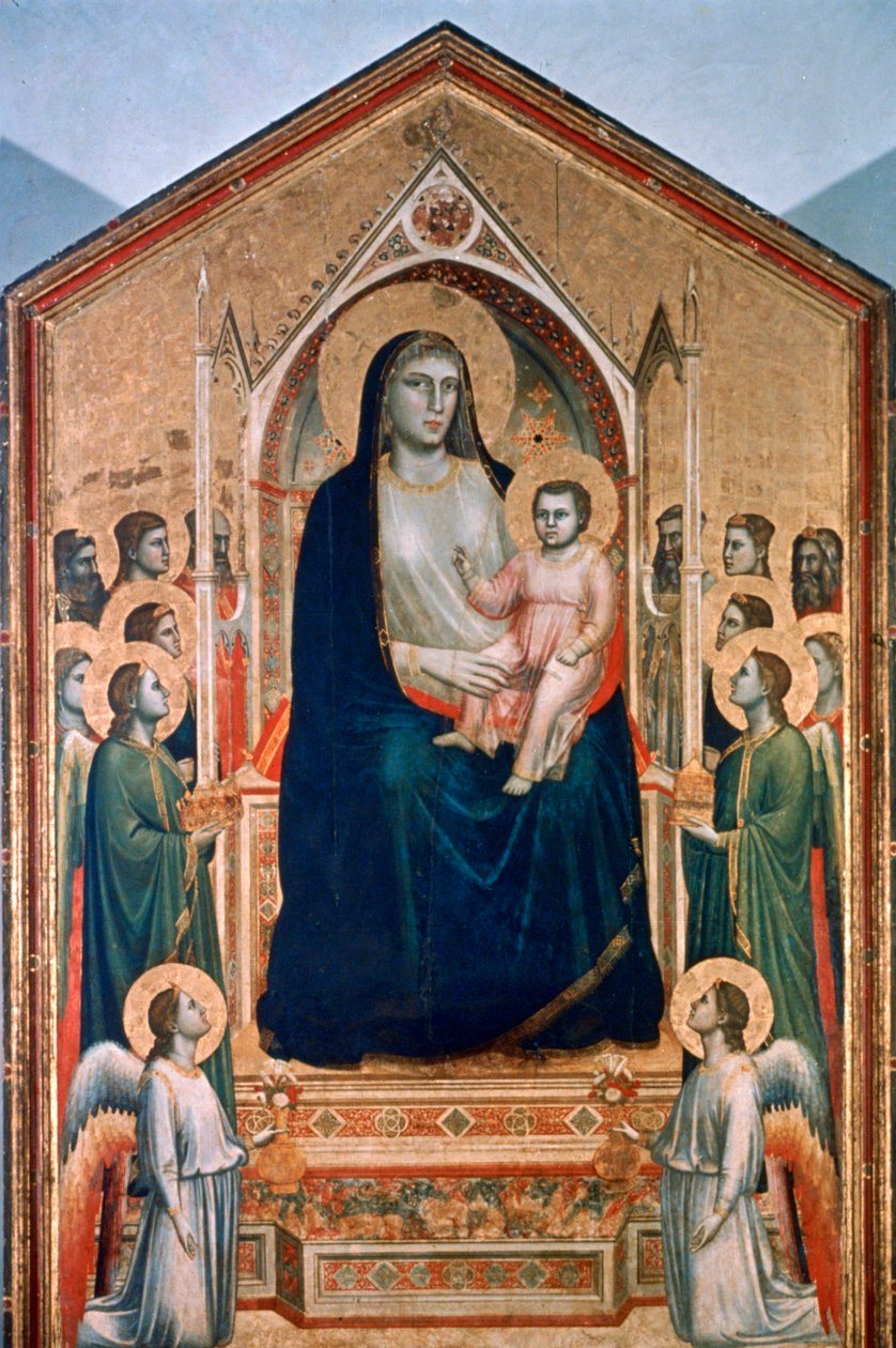 マドンナと子供が即位、c1300-1303 作： ジョット・ディ・ボンドーネ