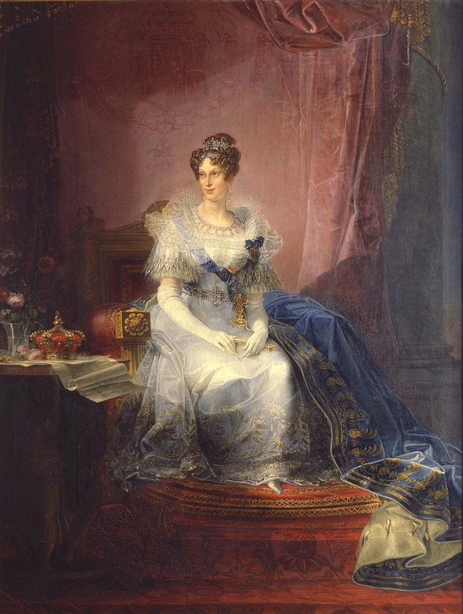 オーストリアのマリールイーズの肖像1791-1847、パルマ公爵夫人、1837-1839年 作： ジョヴァン・バティスタ・ボルゲシ