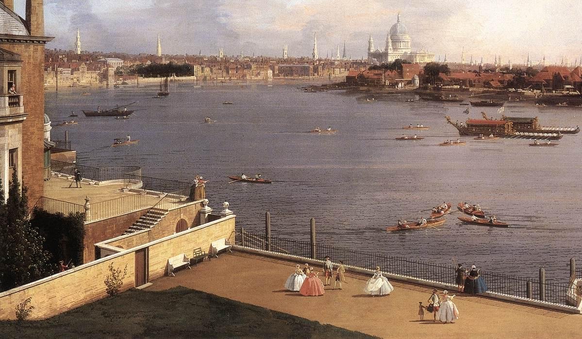 London 作： ジョバンニアントニオ運河（カナレット）