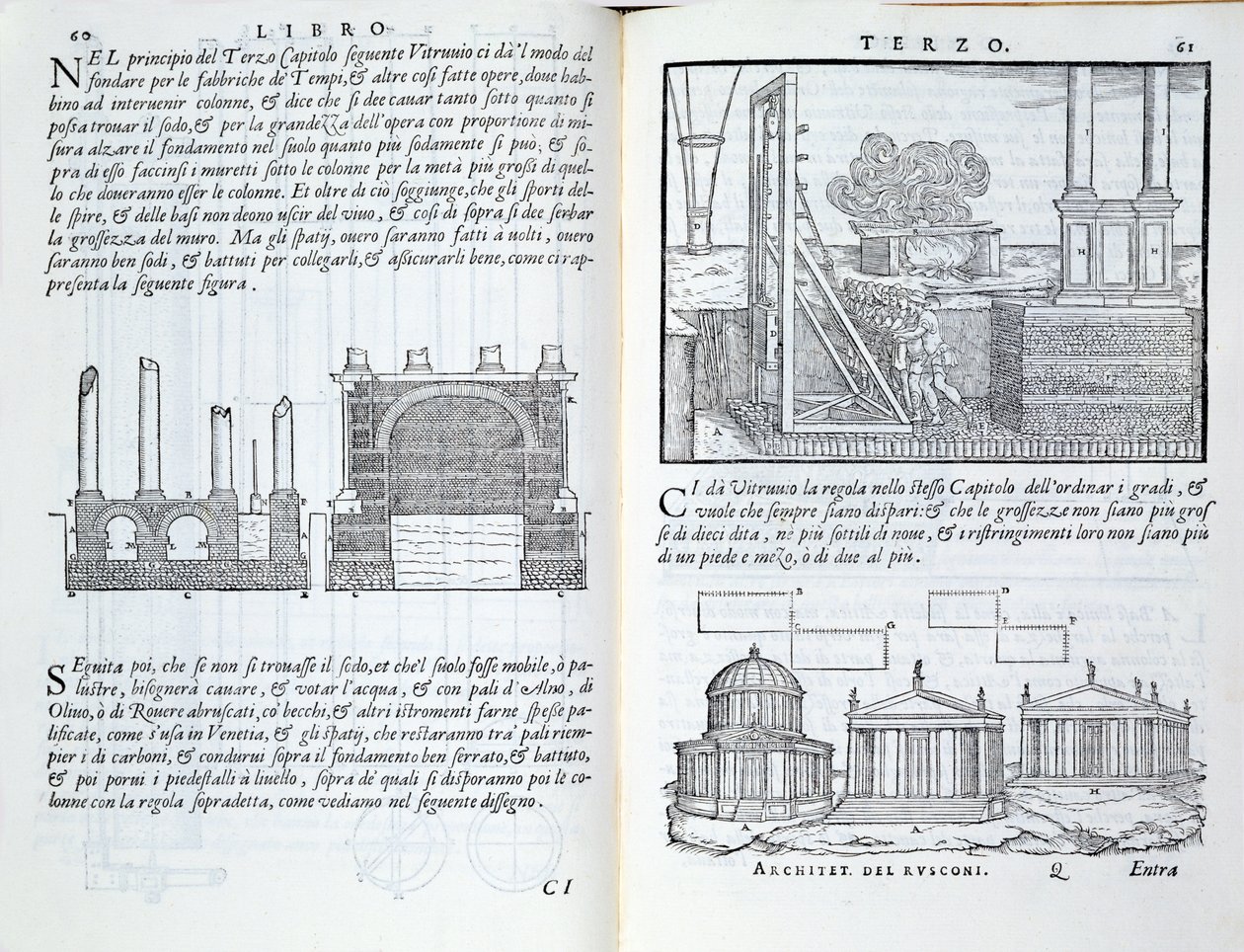 「Della Architettura」の基礎を築く、1590年に公開 作： ジョヴァンニ・アントニオ・ルスコーニ