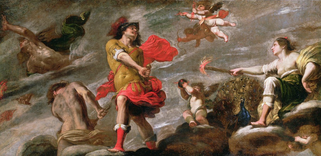 ジュノと火星、1650年頃 作： ジョバンニ・バティスタ・カルローネ
