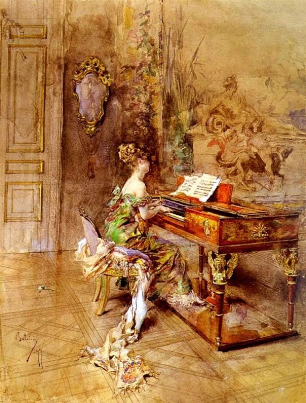 PianistnDeutsch：Die PainistinnPolski：Pianistkan 作： ジョバンニ・ボルディーニ