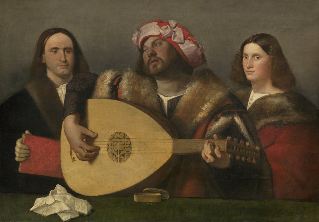 コンサート、c.1518-20 作： ジョバンニ・デ・ブジ・カリアーニ