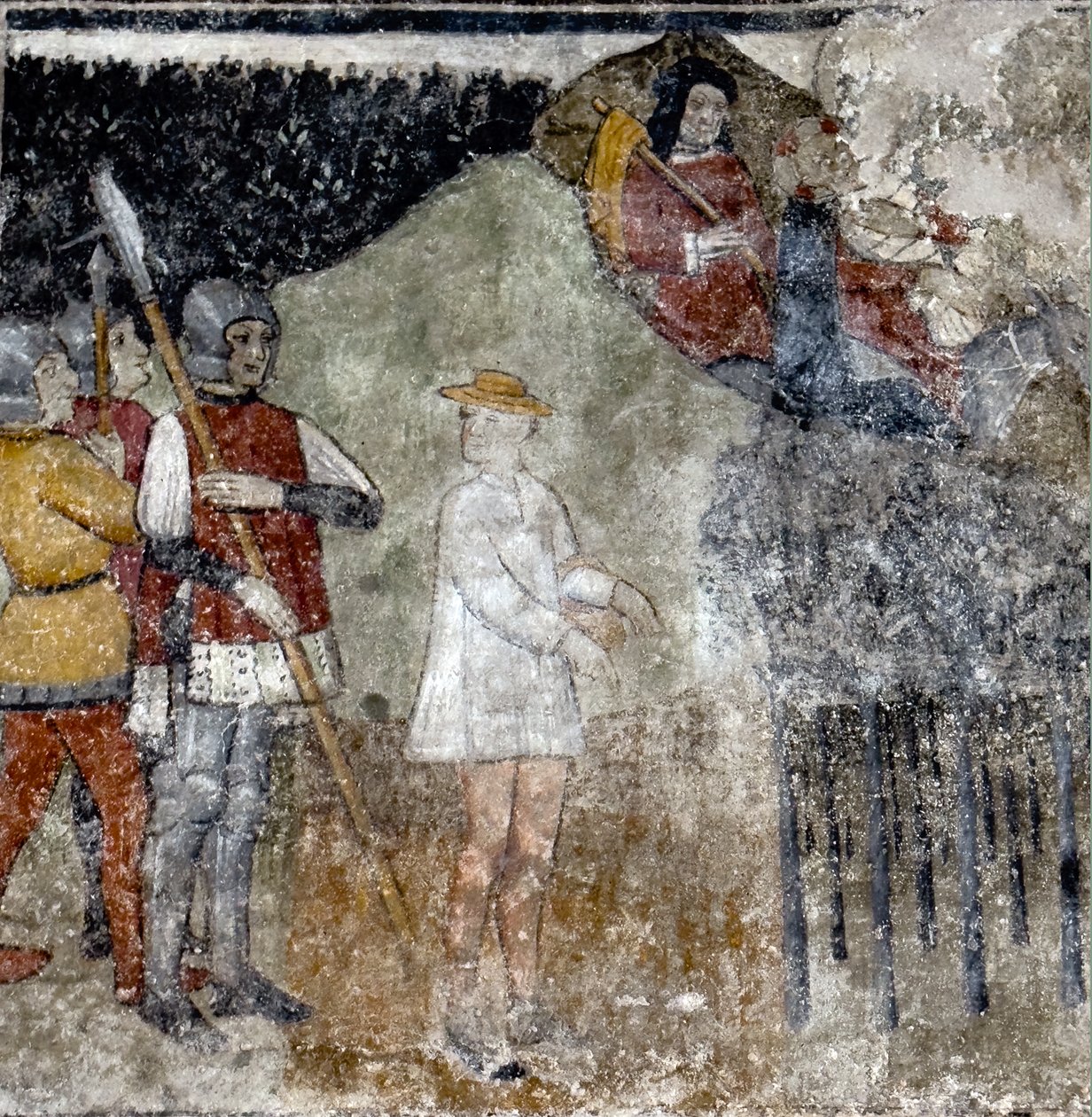 アンノンシアード礼拝堂のフレスコ画、1470年頃（フレスコ画） 作： ジョバンニ (所属) ベイソン