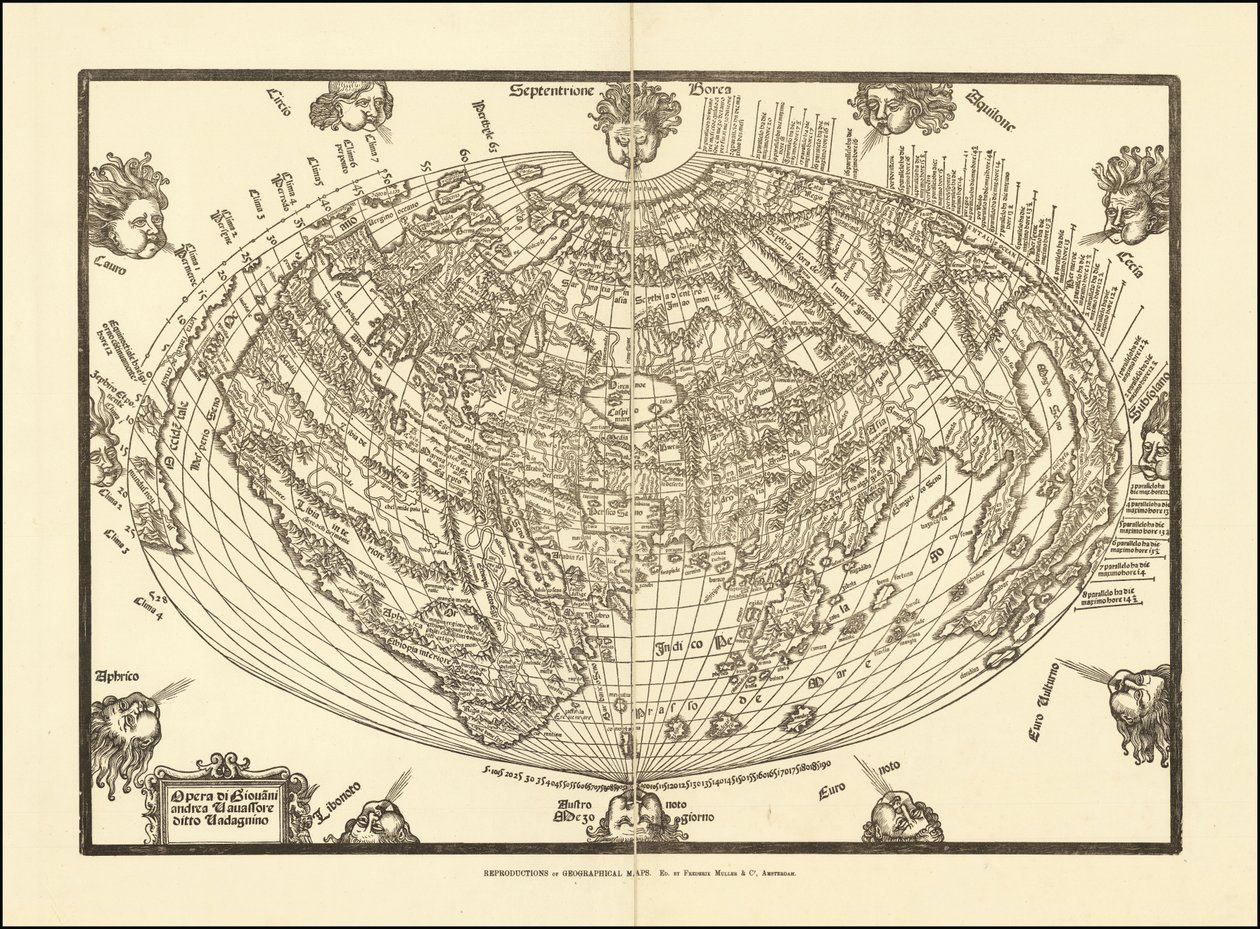 ジョヴァンニ・アンドレア・ヴァヴァッソーレによる1540年の世界地図 作： ジョバンニアンドレアババソリ