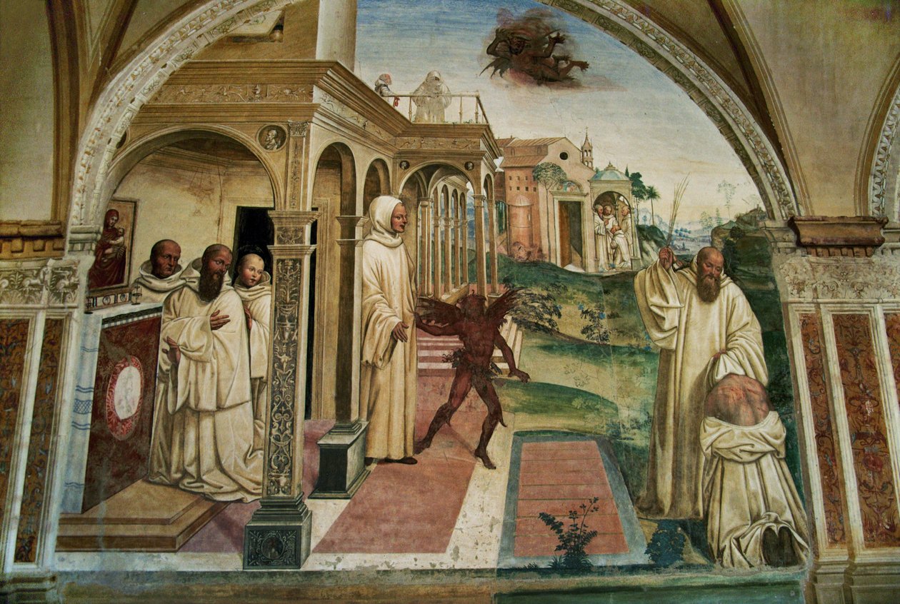 聖ベネディクト・ダ・ヌルシアの生涯 作： ジョヴァンニ・アントニオ・バジ・ソドマ