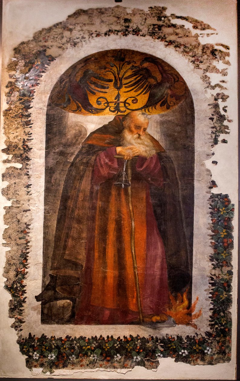St.Antonio（油彩・キャンバス 作： ジョヴァンニ・アントニオ・ポルデノーネ