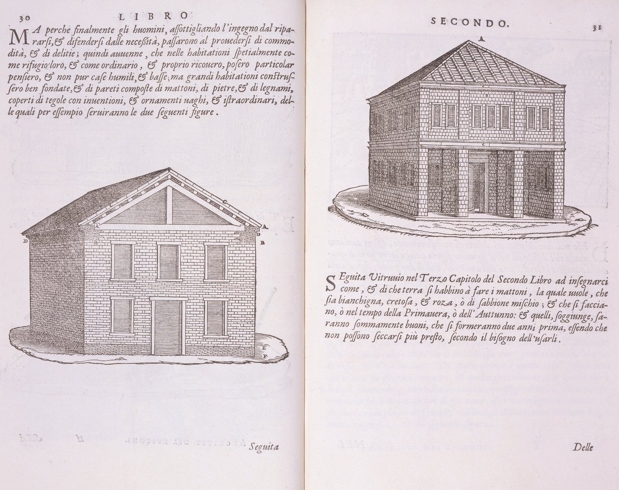 「Della Architettura」による住宅の開発、1590年発行 作： ジョヴァンニ・アントニオ・ルスコーニ