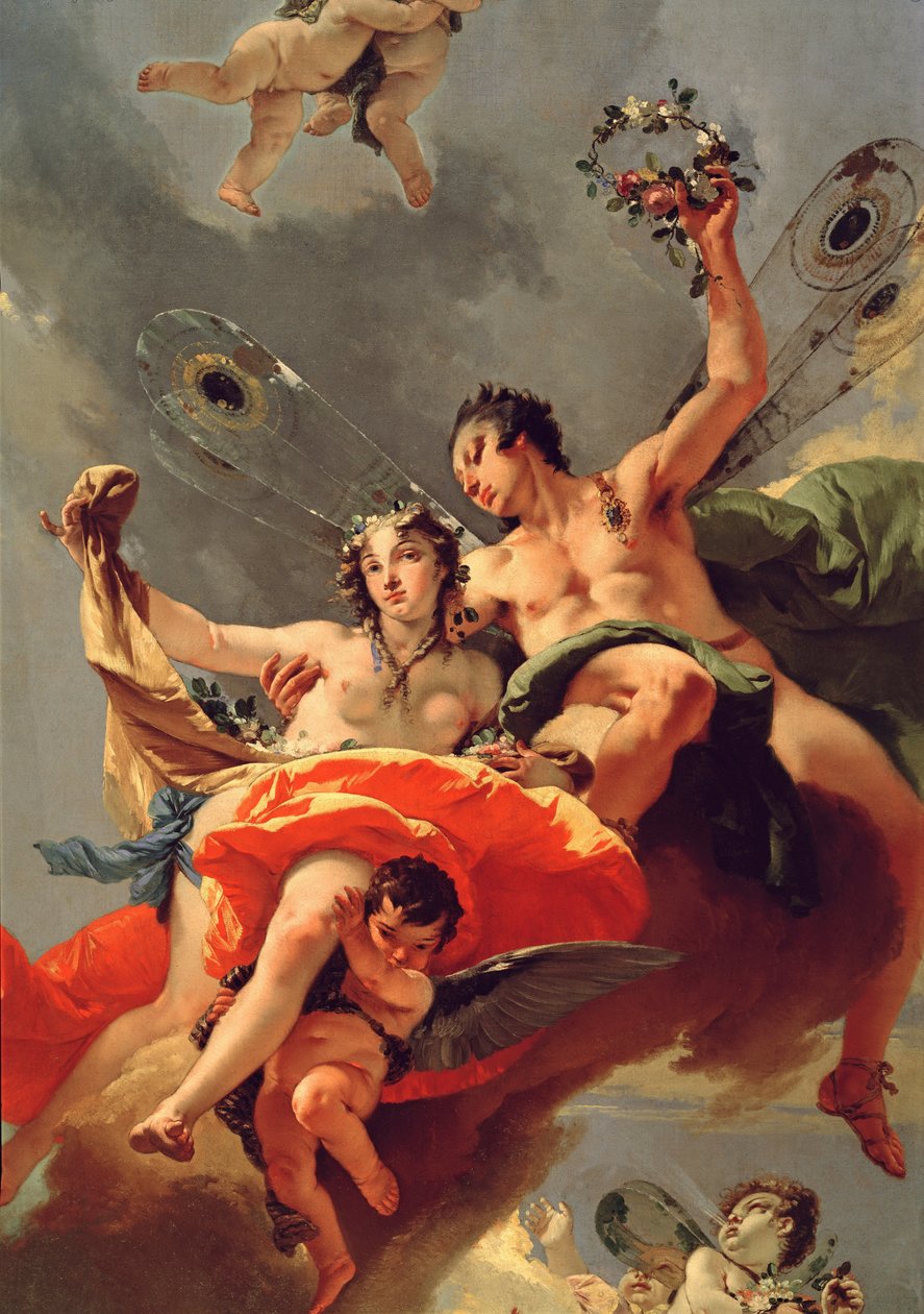 ゼファーとフローラ 作： ジョヴァンニ・バティスタ (1696-1770) ティエポロ