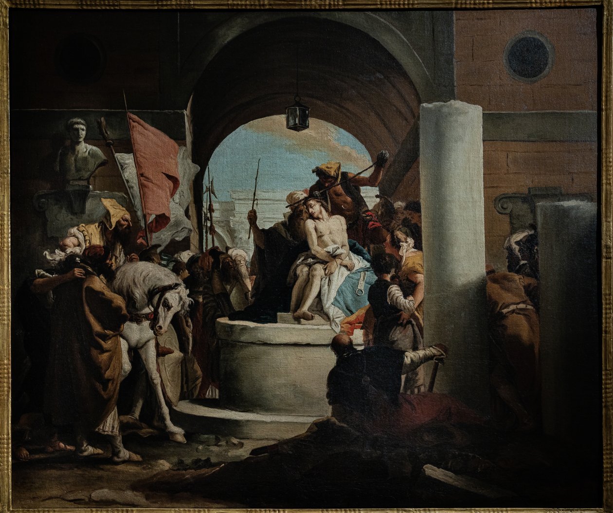 いばらの冠のコピー、18世紀半ば（キャンバスに油彩） 作： Giovanni Battista (1696 1770) (工房) ティエポロ