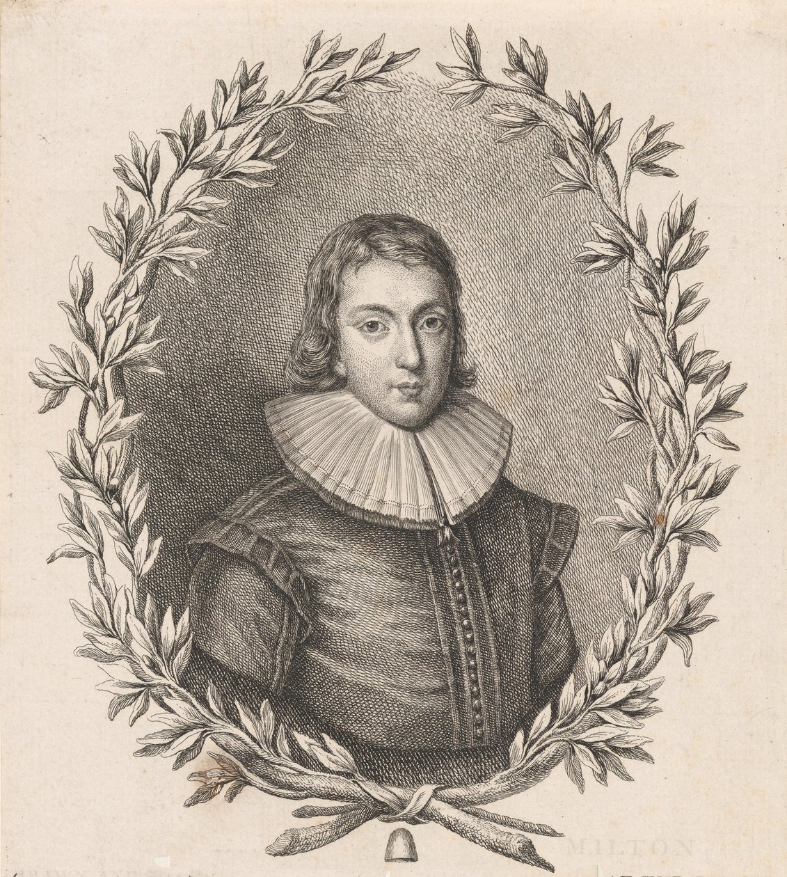 ジョン・ミルトン、1760年。 作： ジョヴァンニ・バッティスタ・チプリアーニ