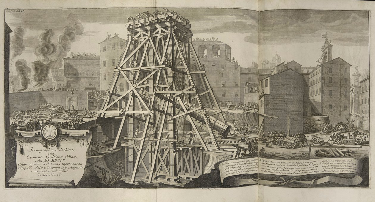 Giovanni Battista Piranesi、Royal Society of Antiquaries、The Campus Martius of Ancient Rome のフェロー 作： ジョバンニ・バッティスタ・ピラネージ