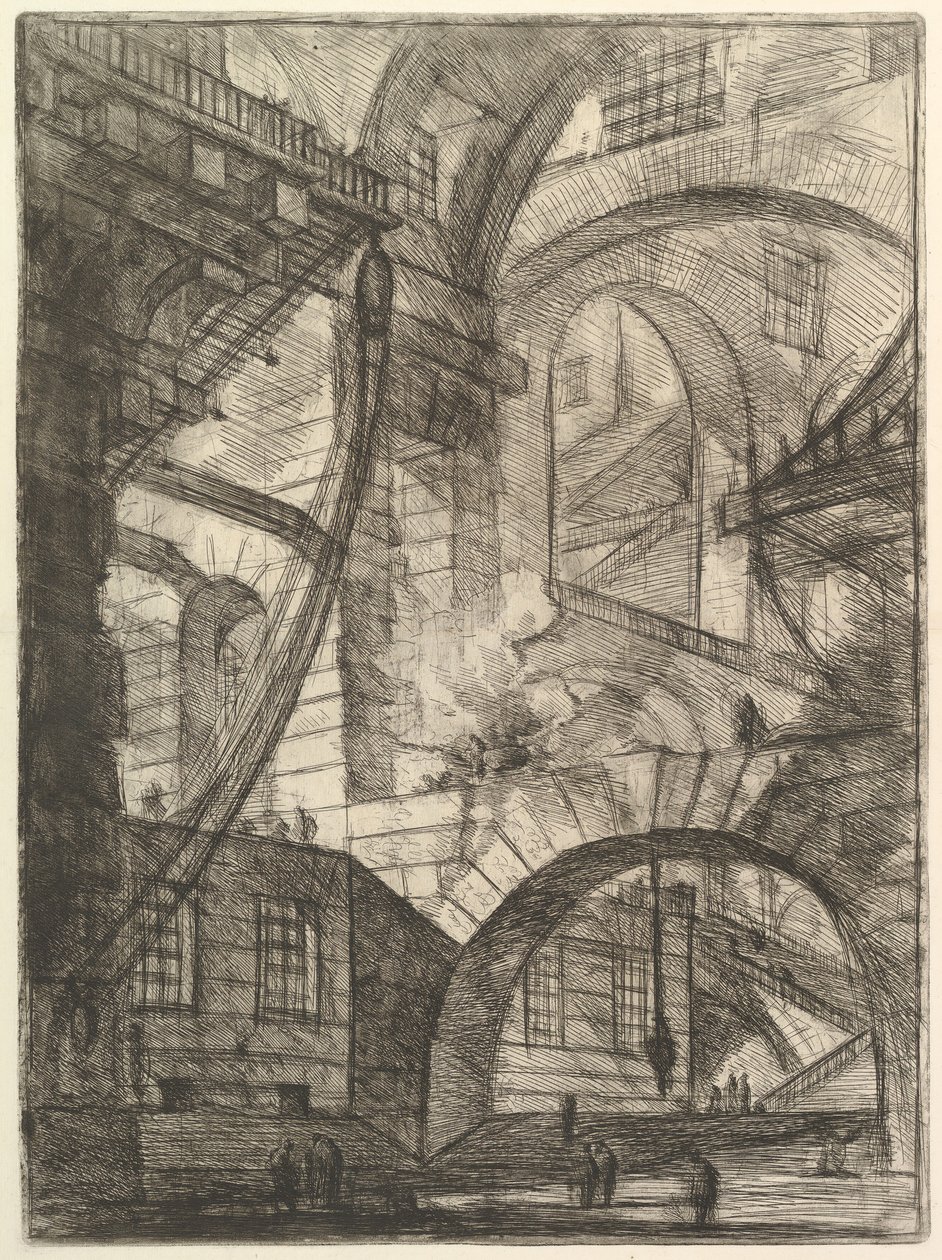 Carceri dinvenzione Imaginary Prisons、ca。 1749-50。 作： ジョバンニ・バッティスタ・ピラネージ