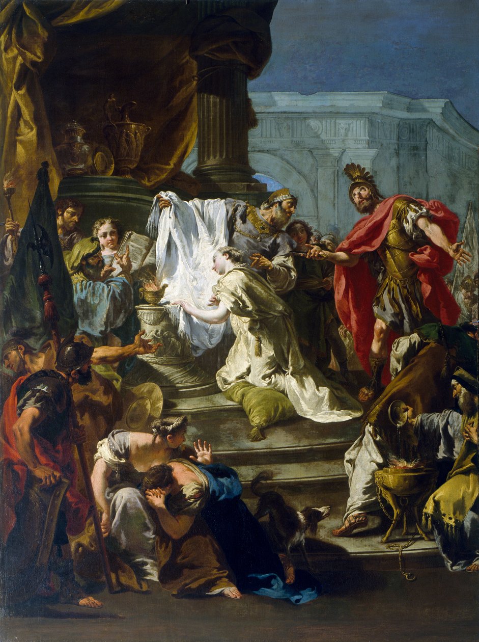 エフタの娘の犠牲」ジョバンニ・バティスタ・ピットーニ若き日の作品