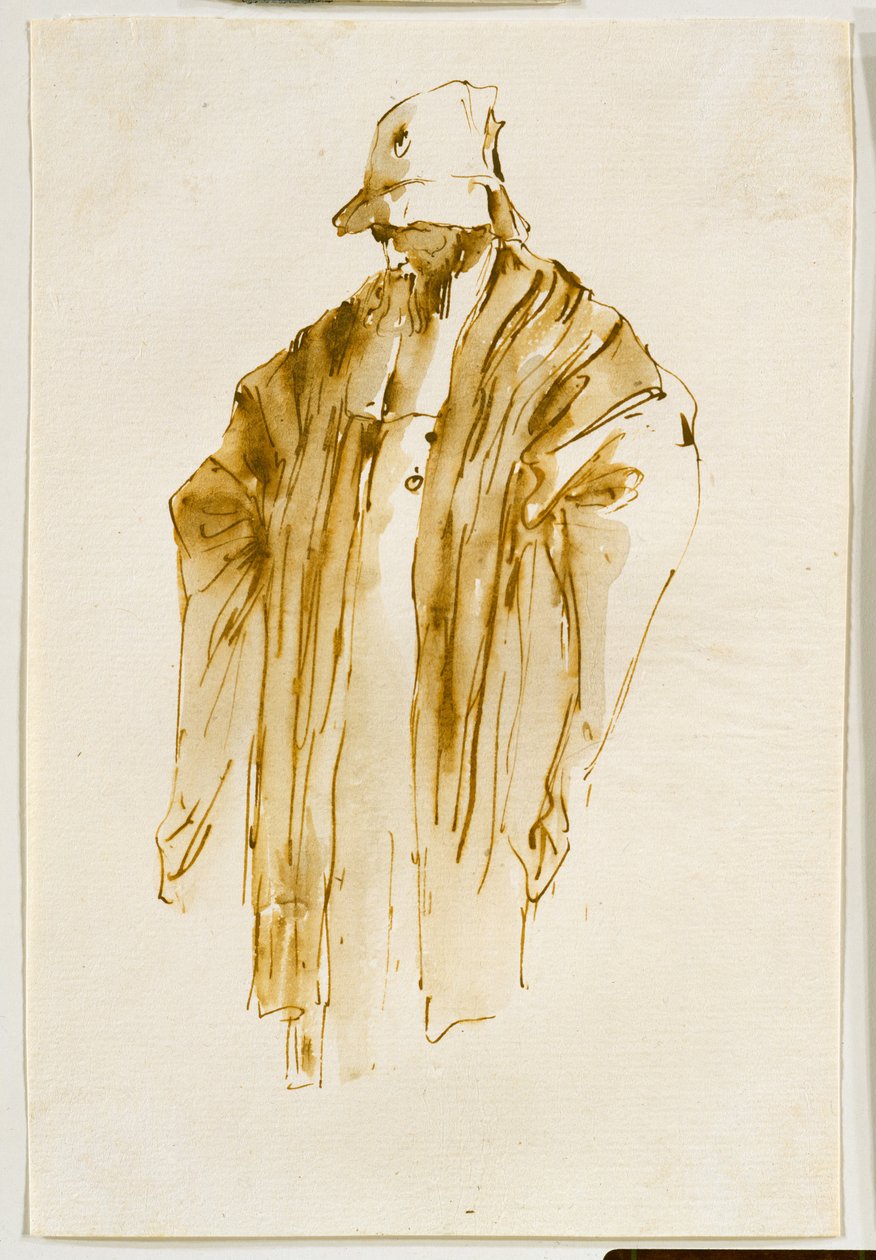 Bärtiger Mann, der nach links unten schaut 作： ジョヴァンニ・バティスタ (1696 1770) ティエポロ