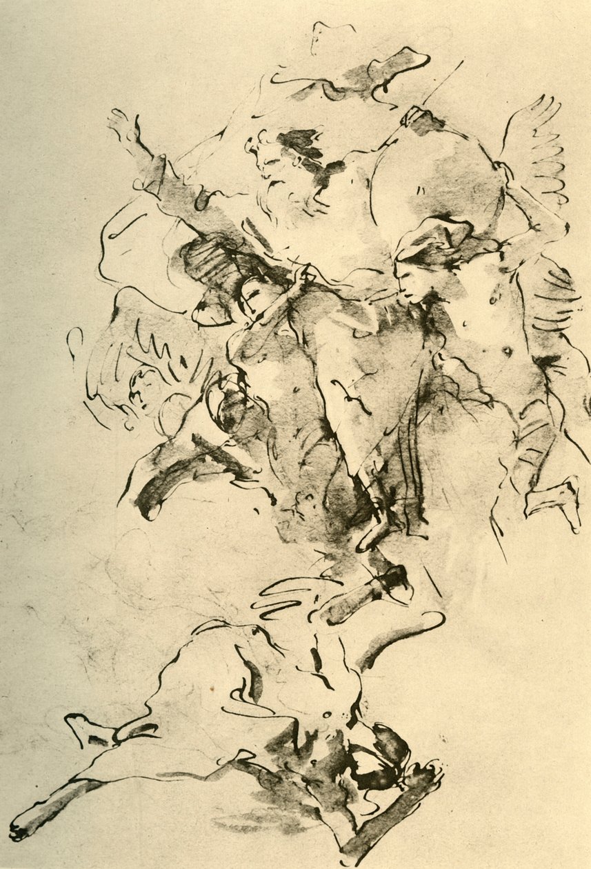 天使に囲まれた父なる神、1758-1759、1928 作： ジョバンニ・バティスタ・ティエポロ