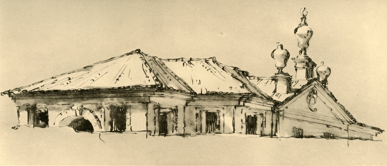 ヴィラの屋根階、1757、1928 作： ジョバンニ・バティスタ・ティエポロ