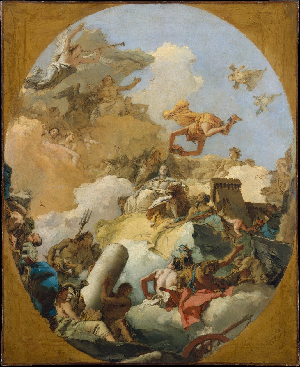 Die Apotheose der spanischen Monarchie 作： ジョヴァンニ・バティスタ (1696 1770) ティエポロ