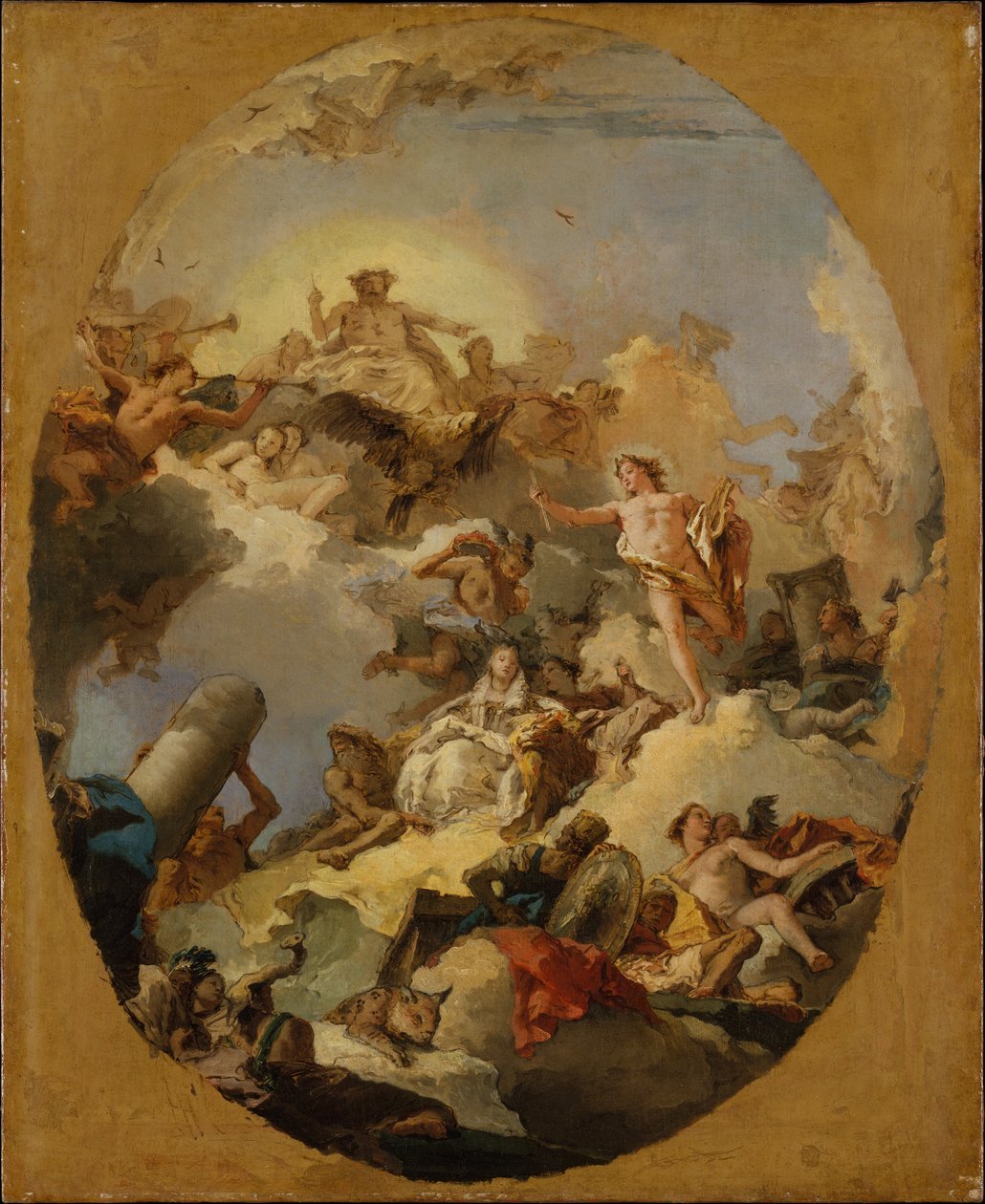 Die Apotheose der spanischen Monarchie 作： ジョヴァンニ・バティスタ (1696 1770) ティエポロ