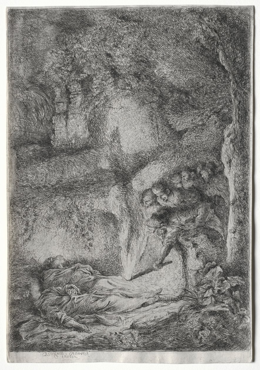 S. PierreとS. Paulの身体の発明c。 1650。 作： ジョバンニベネデットカスティリオーネ