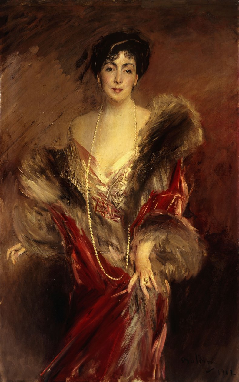 ホセフィナA.デエラズリズの肖像、1912 作： ジョバンニ・ボルディーニ