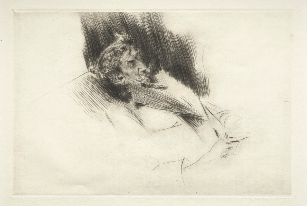 ウィスラーアスリープ、1897年。 作： ジョバンニ・ボルディーニ