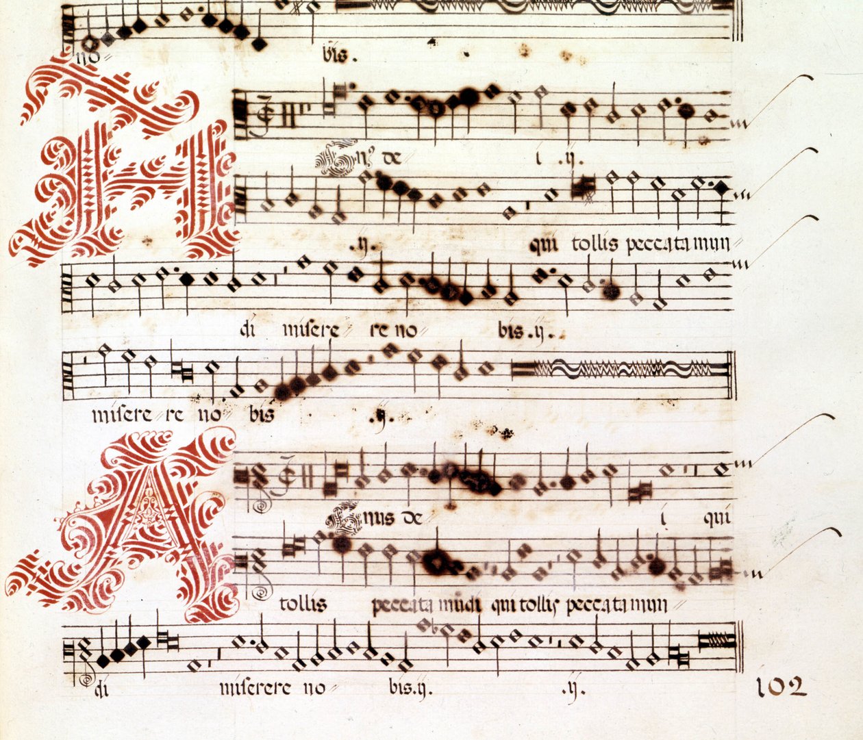 イタリアの作曲家Giovanni Pierluigi da Palestrina（1525 - 1594）の「マンチュアの魔術師」のAgnus Dei。 作： ジョヴァンニ・ピエルルイジ・ダ（後）パレストリーナ