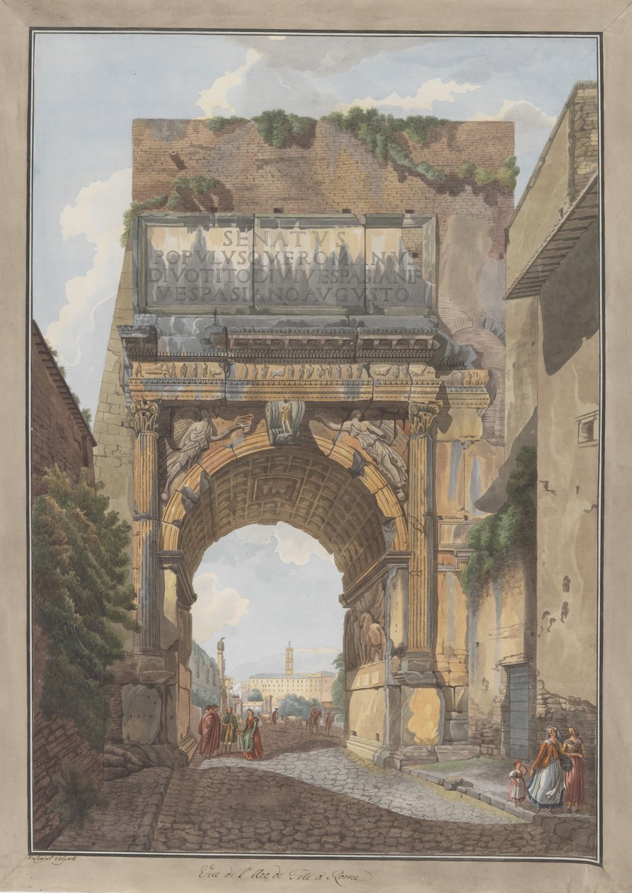 宝石の門アーチ型の絵画 ティトゥスの凱旋門、カリフォルニア州。 1780年 クリエイター