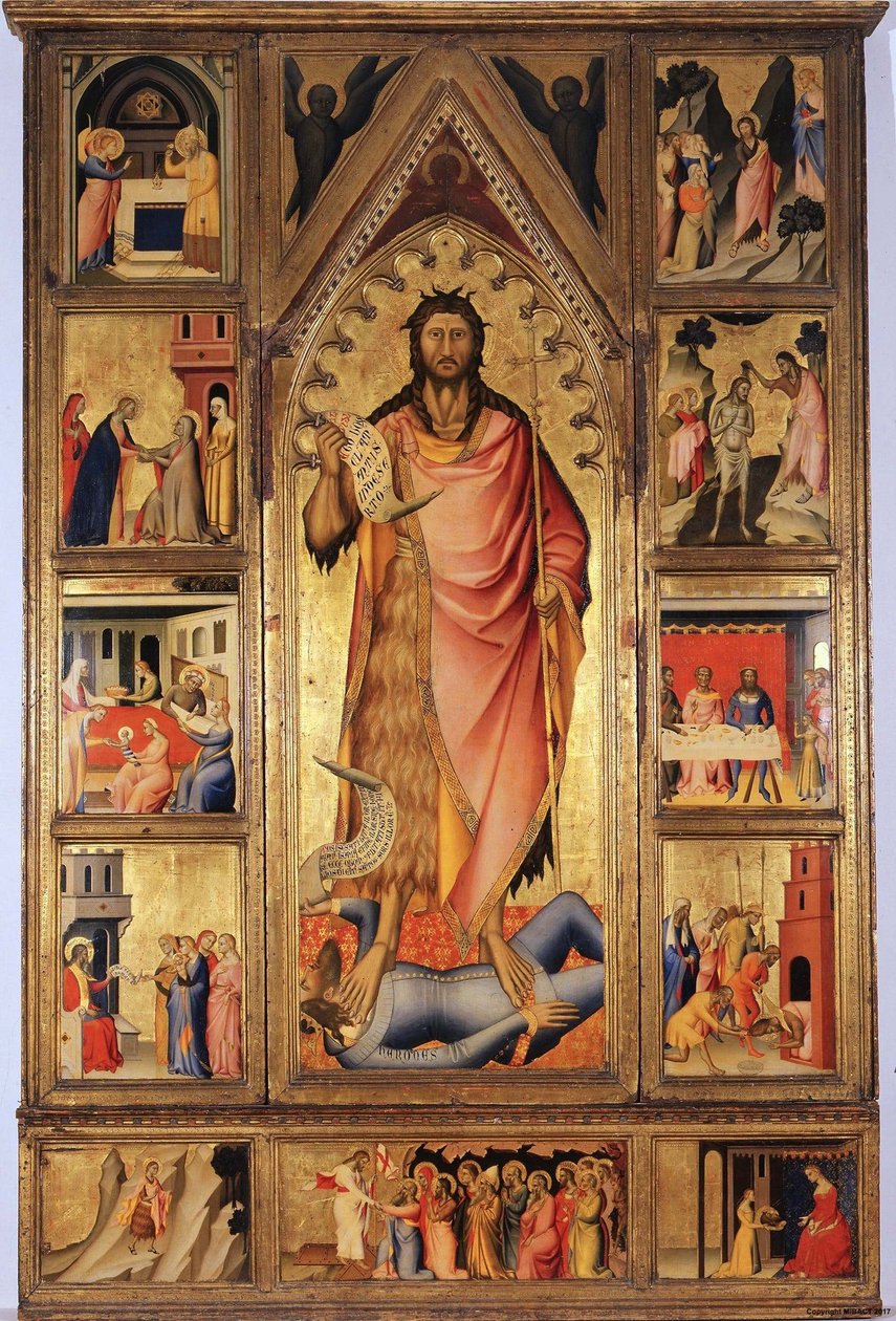 洗礼者の祭壇画 作： ジョヴァンニデルビオンド