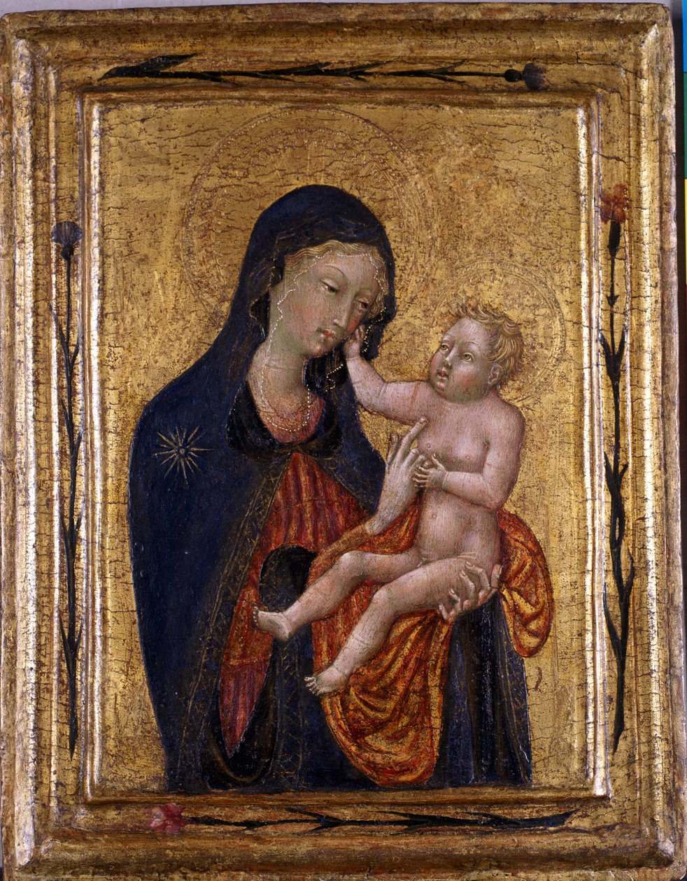 マドンナと子供、1445〜47年頃（木のテンペラ） 作： ジョヴァンニ・ディ・パオロ・ディ・グラツィア